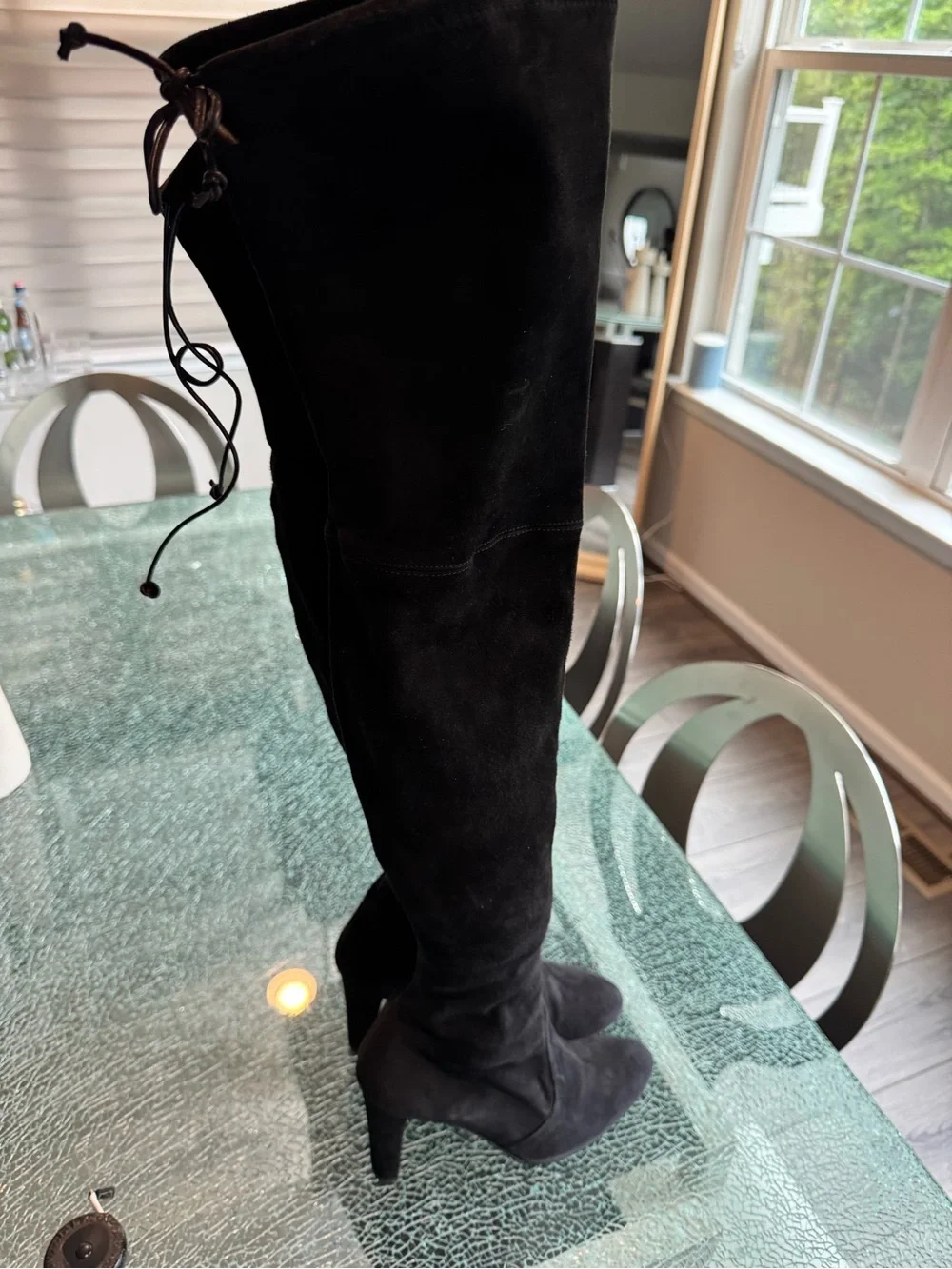 Stuart Weitzman‎ Women’s Over-the-Knee Black Suede Boots 10 M